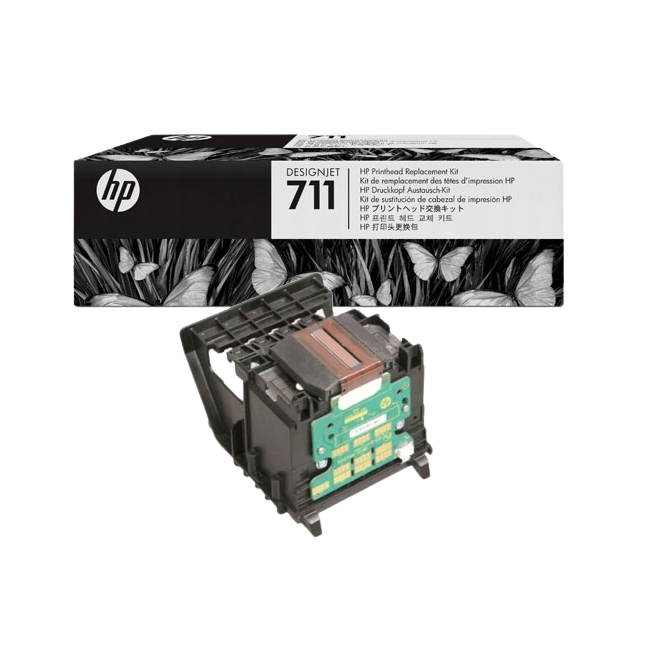 Głowica drukująca HP 711 (C1Q10A) - Oryginalna HP  z tuszami startowymi.  Ploter T120 T520
